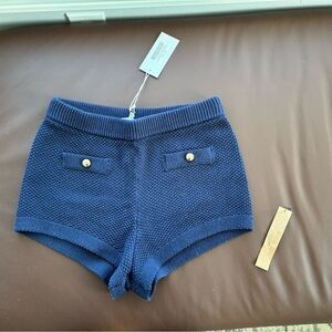 Reformation Charlotte Cotton Short in Navy XS